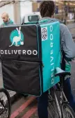  ??  ?? Deliveroo is being sued by riders for failing to pay the minimum wage