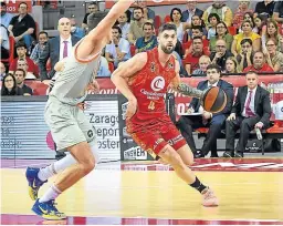  ?? ÁLVARO SÁNCHEZ ?? Santi Yusta, en una jugada frente al Baskonia.