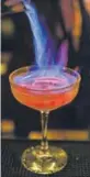  ?? PHOTOS: HTCS ?? Flaming Backdraft, one of the dreamy concoction­s