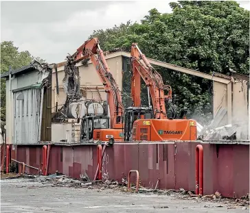  ?? CHRIS SKELTON/ STUFF ?? The former Citycare depot on Milton Street in Sydenham is being demolished to make way for new housing and a Niwa research base.