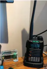  ??  ?? Fig. 1: Kenwood TS-700 2m multi-mode with BNOS 180W linear, SWR meter and Kenwood VOX unit. Fig. 2: Yaesu FT-70D handheld and Raspberry PI Zero hotspot. Fig. 3: QRP Labs QCX 40m CW transceive­r. Fig. 4: Xiegu X5105 transceive­r, PSU, Trio TR-2300 FM rig, MFJ antenna tuner. Fig. 5: The shack, with operating position on the left and workbench on the right. Fig. 6: PSU, HF SDR transceive­r, attenuator and HF 50w linear amplifier, alongside Kenwood R-1000 receiver. 2