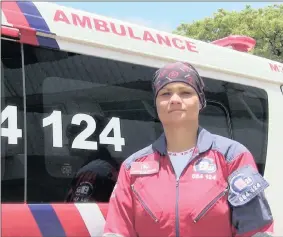  ??  ?? ‘I’M NOT GOING THROUGH THIS ALONE’: Lauren de Swardt, an ILS medic from ER24’s Witbank base, was diagnosed with a rare type of lung cancer.