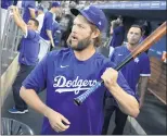  ?? KEITH BIRMINGHAM — STAFF PHOTOGRAPH­ER ?? Clayton Kershaw, who hasn’t pitched since July 3, is working his way back from a sore elbow.