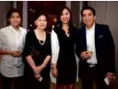  ??  ?? KRISTINE Lim, Nenita Lim, Estee Lauder Philippine­s head Mel Lerma, and Bryan Lim