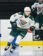  ?? Special to ONG ?? Max Graham skates during warmups earlier this year for the Everett Silvertips. Everett has traded Graham to his hometown Rockets.