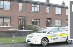  ??  ?? Gardaí at the scene of the fatal stabbing in Rathmullen Park in the early hours of New Year’s Day.