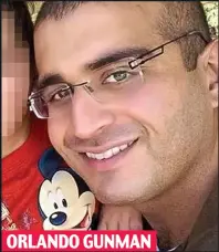  ??  ?? Omar Mateen, holding his son. Below, his wife Noor ORLANDO GUNMAN