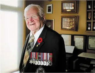  ?? CHAD HIPOLITO THE CANADIAN PRESS ?? Second World War veteran Tony Pearson, 94, was a young man from Saskatchew­an on the frontline of combat in late September 1944 during the Battle of the Scheldt.