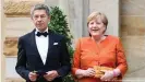 ??  ?? Chancellor Angela Merkel and her husband, Joachim Sauer, at the 2021 opera event