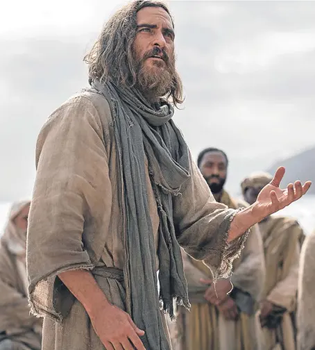  ??  ?? Joaquin Phoenix as Jesus Christ.