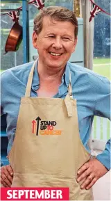  ??  ?? On Bake Off before his diagnosis