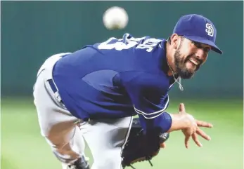  ?? JOE NICHOLSON, USA TODAY SPORTS ?? “He comes just as advertised,” Padres manager Bud Black says of James Shields, above.