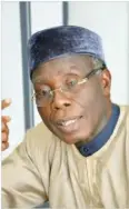  ??  ?? Chief Audu Ogbeh