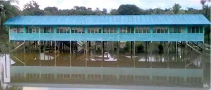  ??  ?? File photo shows the new block, without ground-floor classrooms.