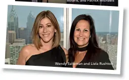  ??  ?? Wendy Saltzman and Liela Rushton