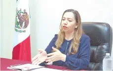  ??  ?? •Vicenta Espinosa Martínez señaló que la próxima semana darán más detalles de lo encontrado.