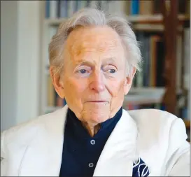  ?? Associated Press photo ?? In this July 26, 2016 file photo, American author and journalist Tom Wolfe, Jr. appears in his living room during an interview about his latest book,“The Kingdom of Speech,” in New York.