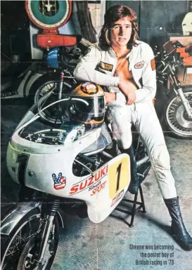  ??  ?? Sheene was becoming the poster boy of British racing in ’73