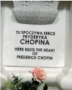  ?? CREATIVE COMMONS, FLICKR ?? Chopin’s heart was buried within a pillar in the Holy Cross Church.