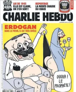  ??  ?? Dibuix polèmic 8La portada amb la caricatura d'Erdogan.