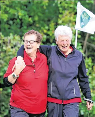  ?? PICTURE: PAT CASHMAN ?? Emotion:
Rita O’Shea cries tears of joy as New Forest won the AIG Minor Cup Final at Knightsbro­ok Hotel and Golf Resort.