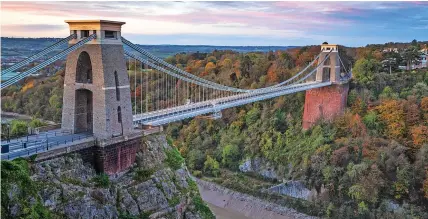  ?? Paul C Stokes/Moment RF/Getty ?? Work on the Grade I-listed Clifton Suspension Bridge in Bristol will begin next month