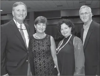  ??  ?? Honoree Ross Whipple of Arkadelphi­a, his wife Mary, and Leonette and Johnson Bryant of Hot Springs