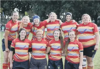  ??  ?? Pictured is the Borough Ladies team that won 145-0. From the left they are, back, Michelle Bark, Abi Martin, Hannah Joyce, Sam Halls, Laura Phillips, Jo Britchford, front, Jocelyn Hurcombe, Melanie Fulcher (captain), Natalie Elliott and Steph Warlow.