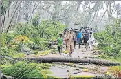  ?? PTI FILE ?? ■The IMD predicted the cyclone was likely to move towards northernTa­mil Nadu and southern Andhra Pradesh coasts by Tuesday.