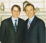  ??  ?? Jeremy with Tony Blair, then Prime Minister