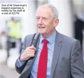  ??  ?? One of Mr Sheerman’s biggest expenses is hotels for his staff at a cost of £2,713
