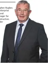  ??  ?? Stephen Hughes is Enterprise Ireland manager for constructi­on, timber and