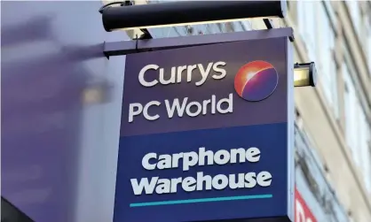  ?? Photograph: Nick Ansell/PA ?? Dixons Carphone says it is investigat­ing an attempt to compromise the cards in a processing system at Currys PC World and Dixons Travel.