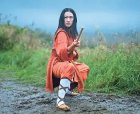  ??  ?? Olivia Liang as Nicky Shen in the new series “Kung Fu” on The CW.