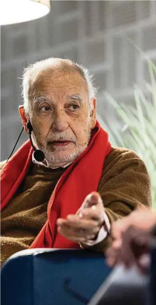  ?? Photo: Guy Jallay ?? «Derrière chaque oeuvre, il y a un drame», dit Tahar Ben Jelloun en citant Jean Genet, qui l’a inspiré au même titre que Louis Aragon.