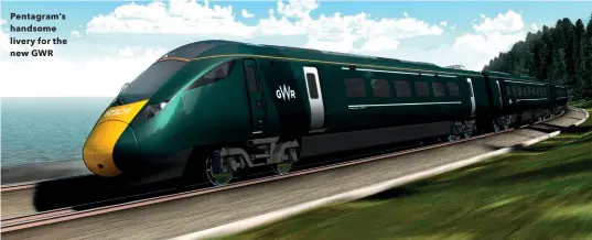  ??  ?? Pentagram’s handsome livery for the new GWR