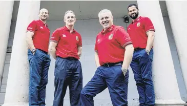  ?? Picture / Photosport ?? The British and Irish Lions look in good hands with the coaching team of (from left) Steve Borthwick, Rob Howley, head coach Warren Gatland and Andy Farrell.