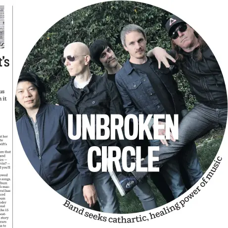  ?? TIM CADIENTE ?? A Perfect Circle hasn’t released a studio album since 2004, but continues to draw new listeners on tour. “There are certainly plenty of fans in the crowd who were probably in utero when we put out our first record,” says guitarist Billy Howerdel,...