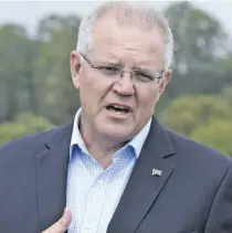  ??  ?? Australian Prime Minister Scott Morrison.