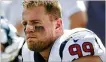  ??  ?? More than 200,000 people gave more than $37 million to J.J. Watt’s Harvey aid campaign.