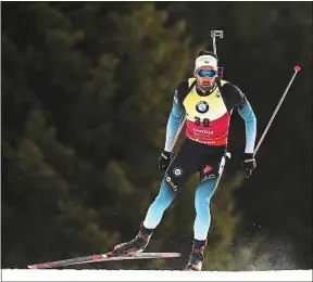  ??  ?? A Antholz, Martin Fourcade a remporté son onzième titre mondial individuel.