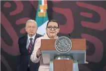  ?? ?? Rosa Icela Rodríguez aseguró que el presidente López Obrador dio la orden de proteger a todos los candidatos sin necesidad de una solicitud.