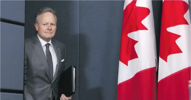  ?? FRED CHARTRAND / THE CANADIAN PRESS FILES ?? Governor of the Bank of Canada Stephen Poloz must manage an economy that is giving mixed signals on growth, analysts say.