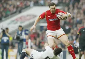  ??  ?? LONDON: This file photo of Wales’ George North, right, as he is tackled by England’s George Ford during the Six Nations internatio­nal rugby match between England and Wales at Twickenham stadium in London. English rugby authoritie­s yesterday said it...