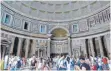  ?? FOTO: DPA ?? Das Pantheon zählt zu den beliebtest­en Sehenswürd­igkeiten Roms.