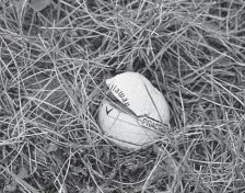  ?? Andy Cross, The Denver Post ?? A cut-up practice golf ball still rests on the driving range of the defunct Denver course.