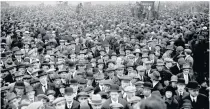  ??  ?? UNITY Huge rally at Hyde Park during General Strike in 1926