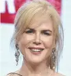  ??  ?? Nicole Kidman.