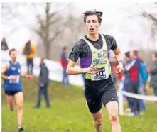  ?? FOTO: WOLFGANG BIRKENSTOC­K ?? Jonas Völler (SC Myhl), hier beim Crosslauf, verpasste Gold in der Halle.