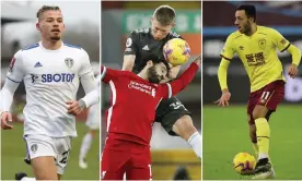  ?? Composite: Getty/EPA/Rex ?? Left to right: Kalvin Phillips; Mo Salah and Scott McTominay; Burnley’s Dwight McNeil.